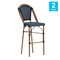 Flash Furniture NavyWhite PE Rattan Stacking Paris Stools, 2PK 2-SDA-AD642001-BS-NVYWH-NAT-GG - alternate 2